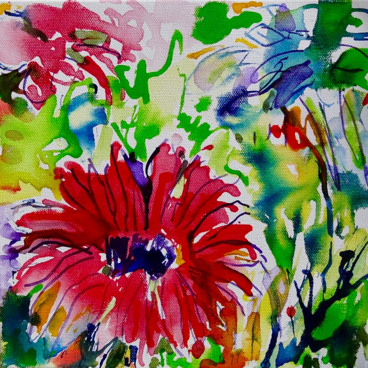 Reimagining the Garden – Painting with Ink – Flora Doehler Painting